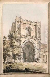 The Abbey Gate, St. Edmunds, Bury, Suffolk by Edward Dayes