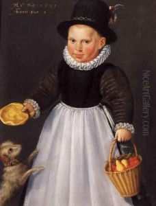 Portrait of a Young Boy 1581 by Jacob Willemsz I Delff