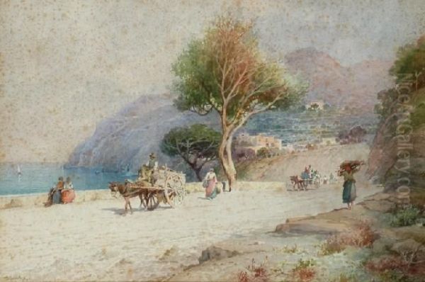 Road To Amalfiwatercolour - view 1