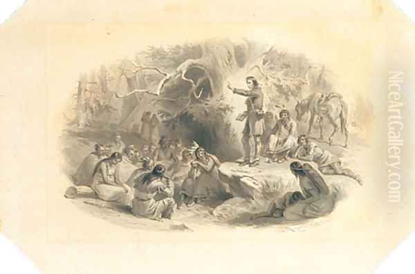 John Eliot Preaching to the Indians - view 1