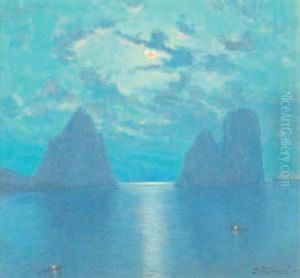 Luna Sui Faraglioni Di Capri by Salvatore Petruolo