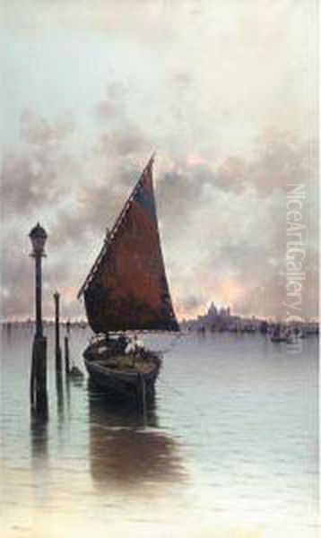 A Fishing Boat On The Venetian Lagoon - view 1