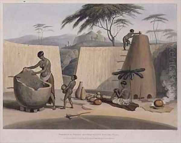Booshuana Women Manufacturing Earthen Ware - view 1