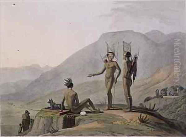 Bush Men Hottentots Armed for an Expedition - view 1