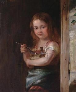 A Girl In A Door Way