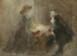 The Dress Maker by John Pettie
