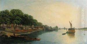 View Of The River Thames At Cheyne Walk