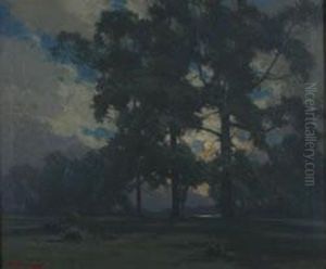 Forest Scene by Frank Charles Peyraud