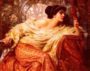 The Mirror by Sir Frank Dicksee