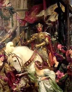 The Two Crowns 1900 by Sir Frank Dicksee