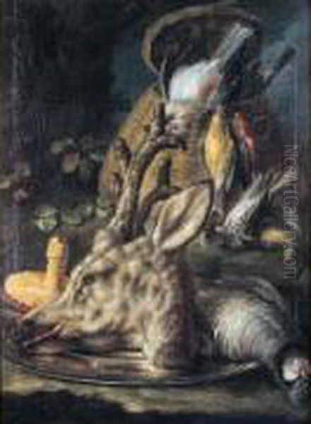 Tete De Brocard, Perdreau Rouge, Grive, Geai. - view 1