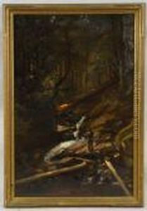 Fishing The Lower Falls by William Preston Phelps