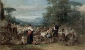 A Festive Banquet In An Italian Landscape A Festive Banquet In An Italian Landscape