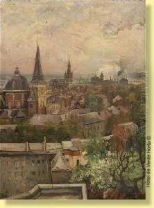 Vue Plongeante Sur Liege by Leon Philippet