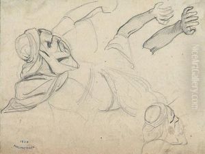 Etuded'homme Arabe by Henri Felix Emmanuel Philippoteaux