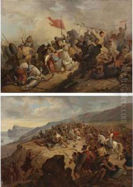 Two Scenes Of Battle: A Pair - view 1
