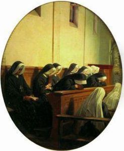 La Priere Des Soeurs by Henri Felix Emmanuel Philippoteaux