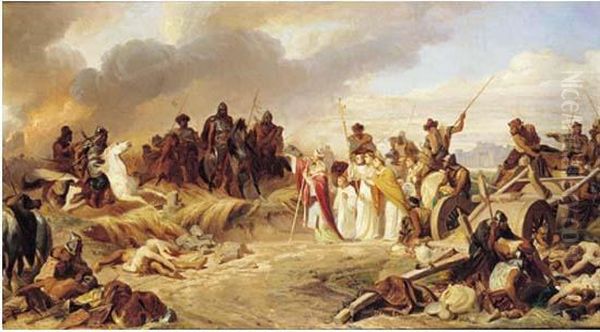 Saint Nicaise, Eveque De Reims Arretant Attila - view 1