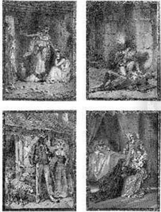 Scenes Romantiques by Henri Felix Emmanuel Philippoteaux