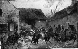 Etude Pour Scene De Bataille by Henri Felix Emmanuel Philippoteaux