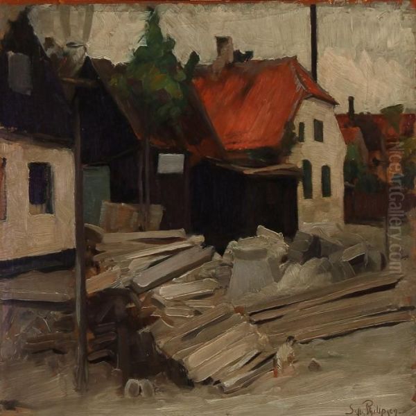 Street Scene From Dragor, Denmark - view 1