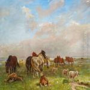 En Gruppe Heste En Gruppe Heste