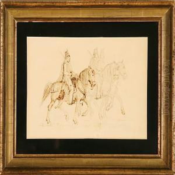 Soldiers On Horseback - view 1