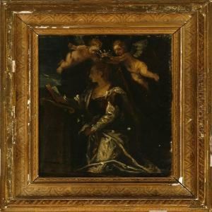 A Female Saint by Theodore Esbern Philipsen