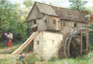 An old saw mill by William Charles Thomas Dobson