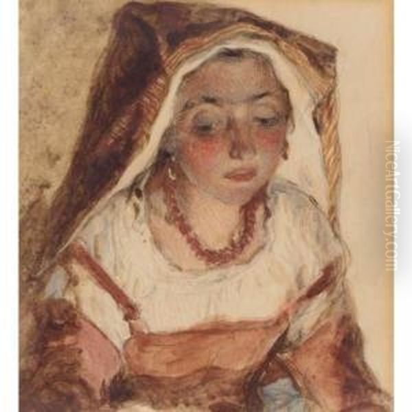 Portrait Of A Peasant Girl - view 1