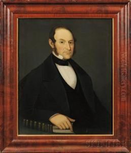Portrait Of A Gentleman. by Ammi Phillips
