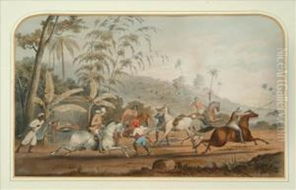 Indian Pig Sticking - view 1