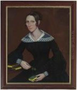 Portrait Of Mary Hoyt by Ammi Phillips