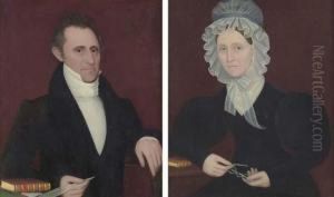 A Pair Of Portraits by Ammi Phillips