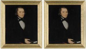 A Pair Of Portraits: Dr. J. Ransom And His Wife Of Poughkeepsie, New York