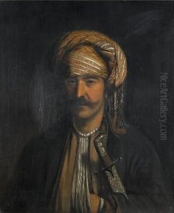Portrait Of Edward John Trelawny In Albanian Dress