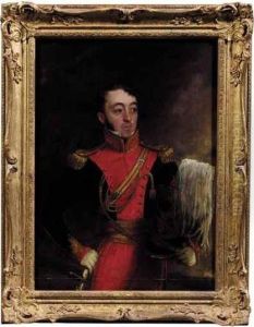 Portrait Of An Officer Of The 11th Light Dragoons