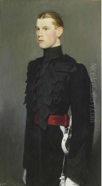 Portrait Of Lieutenant Aymes, Three-quarter-length, In Militaryuniform - view 1