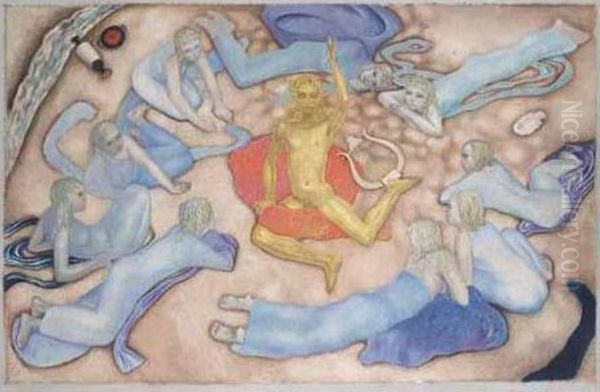 Apollo Instructing The Muses - view 1