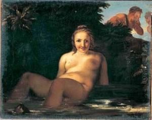 Bagnante, Da Domenichino by Giulio Piatti
