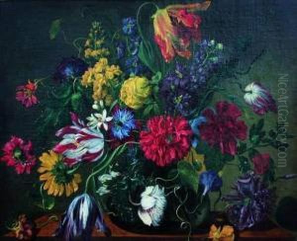 Bouquet De Fleurs Dans Un Vase - view 1