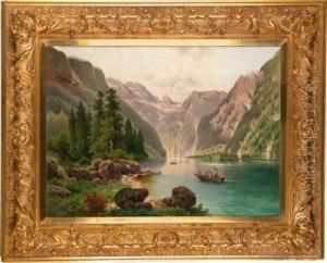 Blick Auf Denkonigssee Mit St. Bartoloma