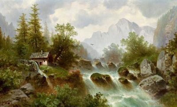 Wasserfall Im Gebirge - view 1
