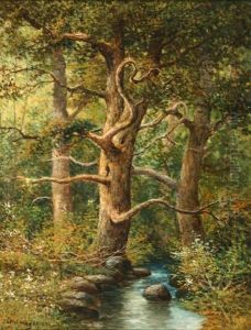 Stream Through A Forest by Joseph Langsdale Pickering