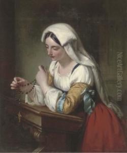 The Rosary by Rederick Richard Pickersgill