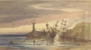 Old Ramsgate Harbour by Rederick Richard Pickersgill