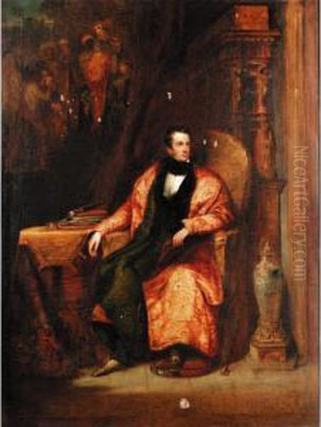 Portrait Of A Gentleman In His Sitting Room - view 1