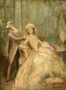 Interior Con Figuras by Manuel Picolo Y Lopez