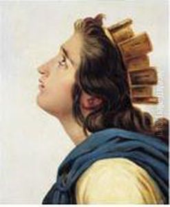 Tete De Femme by Francois Edouard Picot