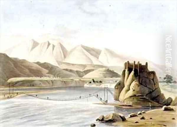 The Rope Bridge at Sirinagur - view 1